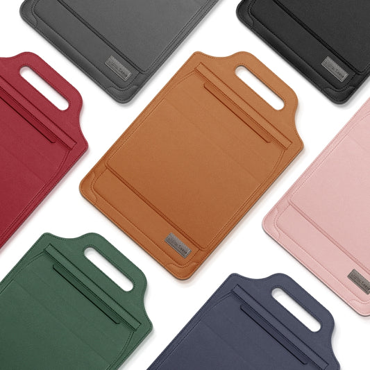 15 inch Multifunctional Mouse Pad Stand Handheld Laptop Bag(Black) by bashfashion