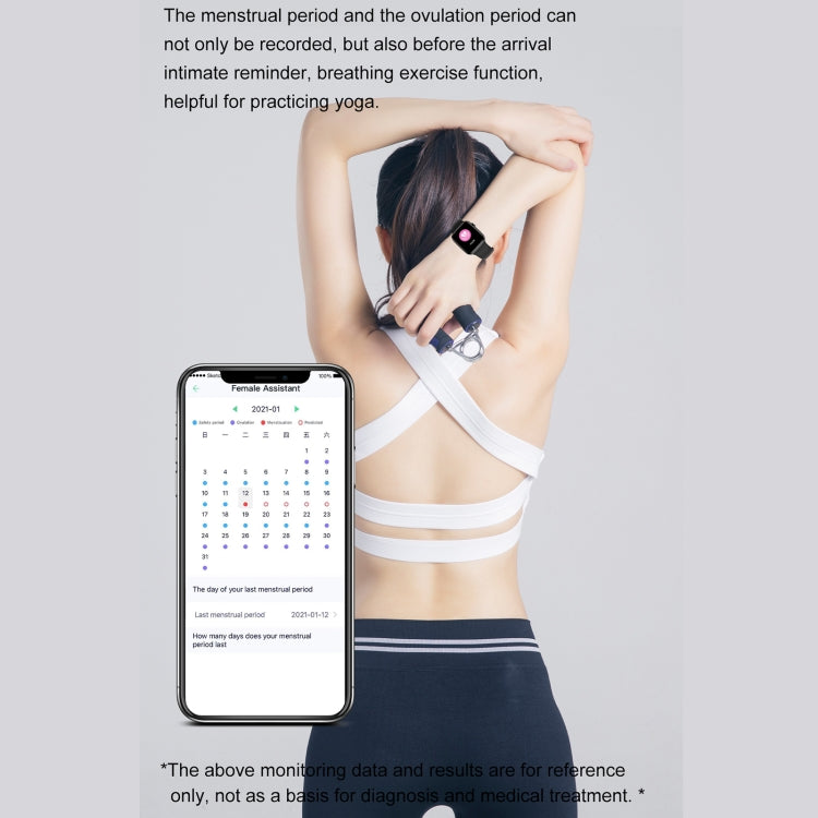 DT NO.I 7 1.9 inch TFT Screen Smart Watch, Support Bluetooth Call/Menstrual Cycle Reminder(Grey) by bashfashion