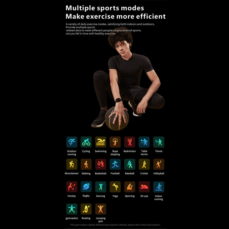 Q9 Pro 1.7 inch TFT HD Screen Smart Watch, Support Body Temperature Monitoring/Heart Rate Monitoring(Black) by bashfashion