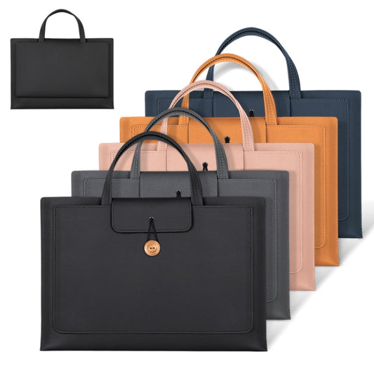 13-14 inch Universal Elastic Thread Button Portable Laptop Inner Bag(Blue) by bashfashion