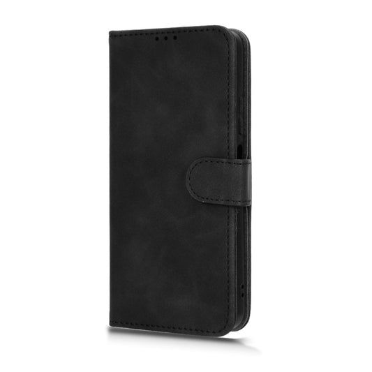 For OPPO A38 / A18 Skin Feel Magnetic Flip Leather Phone Case(Black) by bashfashion