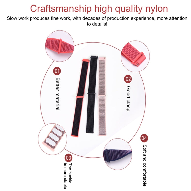 18mm Universal Nylon Loop Watch Band(Seashell) by bashfashion