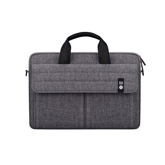 ST08 Handheld Briefcase Carrying Storage Bag without Shoulder Strap for 15.4 inch Laptop(Grey) by bashfashion