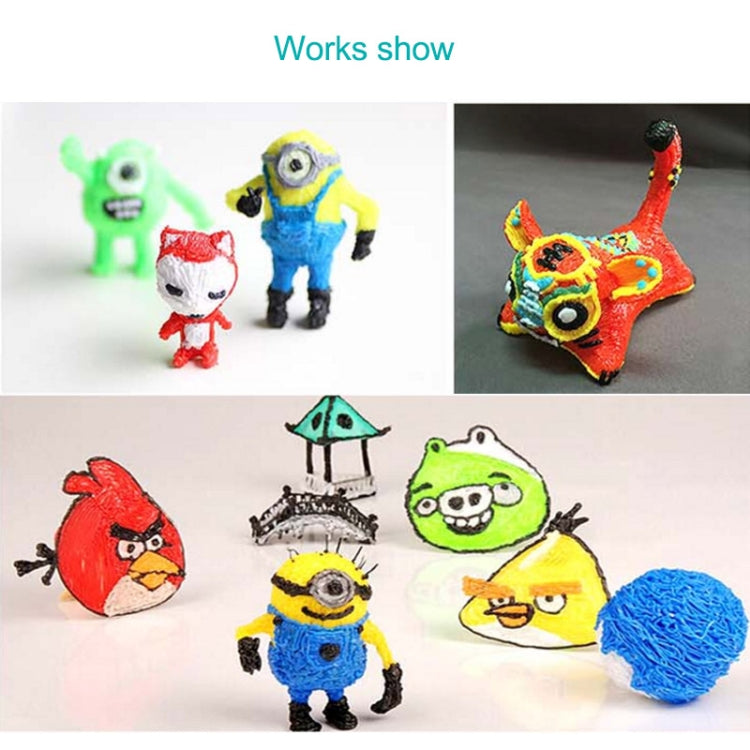 Gen 6th ABS / PLA Filament Kids DIY Drawing 3D Printing Pen with LCD Display(Red+Black) by bashfashion