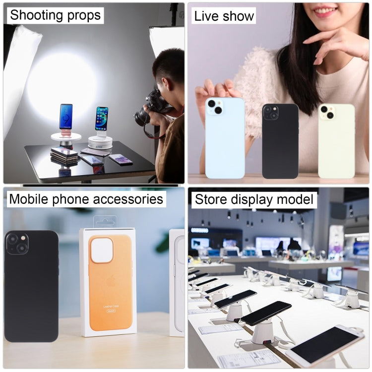 For iPhone 15 Black Screen Non-Working Fake Dummy Display Model (Blue) by bashfashion