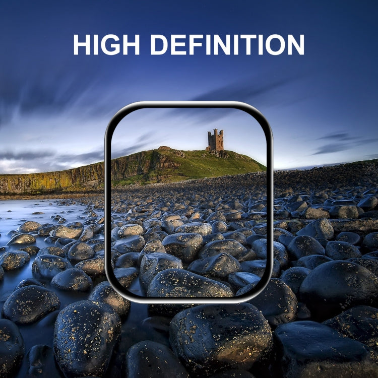 10pcs ENKAY Hat-Prince 3D Curved Edge Full Coverage Full Tempered Glass HD Screen Protector Film For Apple Watch Series 9 / 8 / 7 45mm(Black) by ENKAY