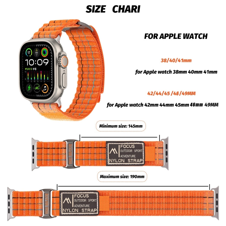 For Apple Watch Ultra 2 49mm Two Sections Nylon Hook and Loop Fastener Watch Band(Charcoal Gray) by bashfashion
