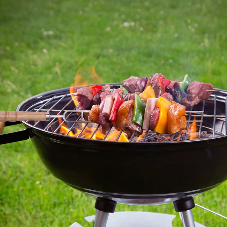 Stainless Steel Barbecue Skewers Barbecue Fork U-shaped Barbecue Fork, Spec: 4pcs by bashfashion
