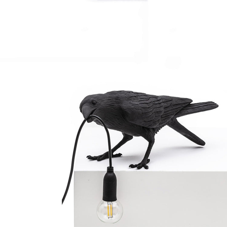 E14 LED Lucky Bird Wall Lamp Table Lamp For Bedroom, Style:Sitting Table Lamp, Plug:EU Plug(White) by bashfashion