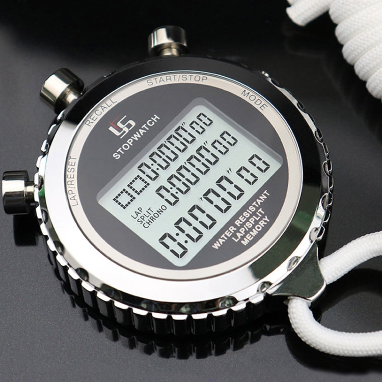YS Metal Stopwatch 3 Rows Display Running Training Electronic Timers, Style: YS-560 60 Memories by bashfashion