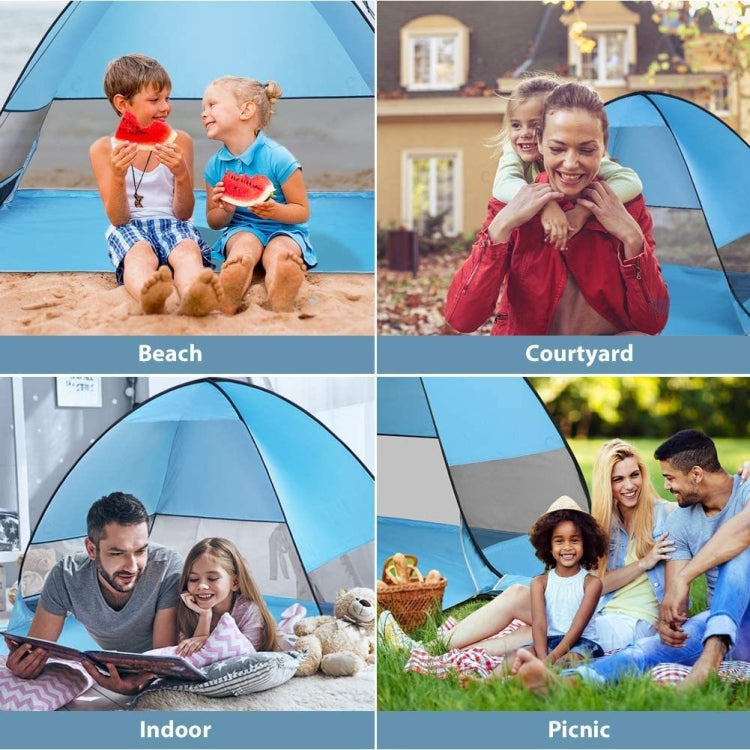 Automatic Instant Pop Up Tent Potable Beach Tent,Size: 200x165x130cm(Blue) by bashfashion