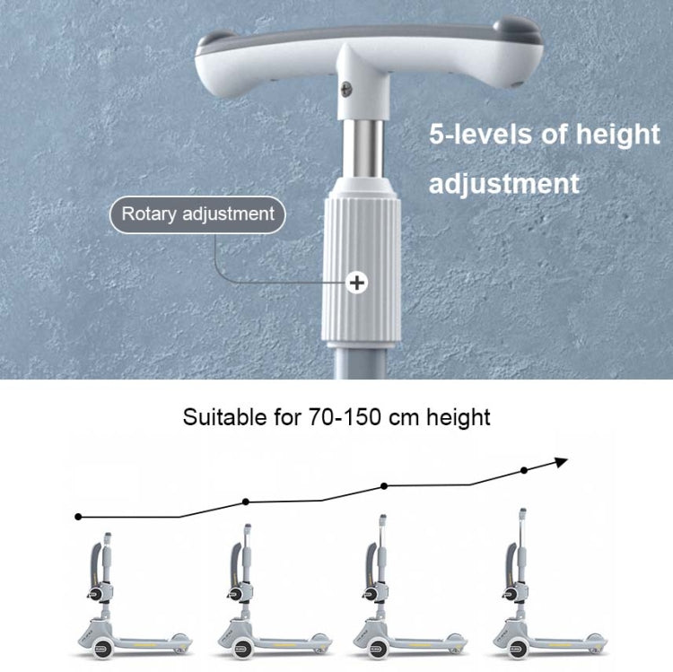 MIJIAQI 01 3 In 1 Multifunctional Foldable Children Scooter with Music and Lights, Spec: Blue by MIJIAQI