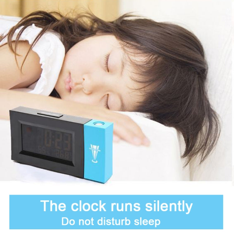 8290 Electronic Colour Screen Weather Clock Weather Forecast Projection Clock Rotatable Digital Clock Without USB Cable by bashfashion