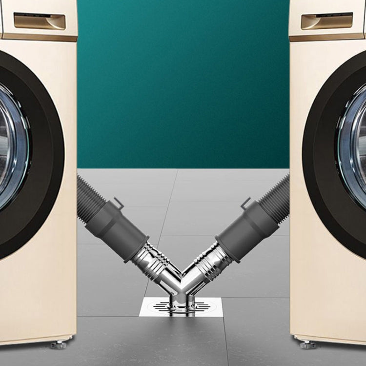 Y-shape Washing Machine Floor Drain Joint Pipe Connector, Spec: C4 by bashfashion