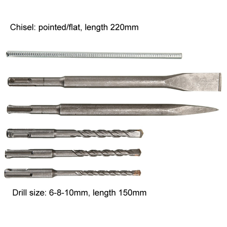 AOTUO Multifunction Electrical Drill Industrial Grade Concrete Triple Lightweight Power Hammer EU Plug, Model: 24 Model by AOTUO