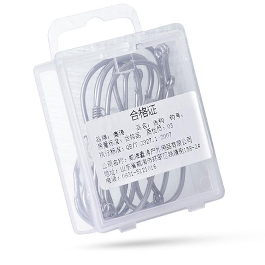 10pcs /Box Crooked Mouth Barbed Sea Fishing Hook Lure Fishing Hanging Shrimp Hook(5/0) by bashfashion