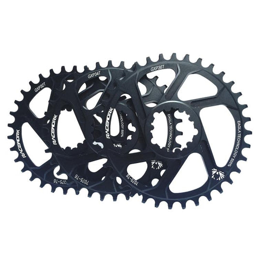 RACEWORK 7075-T6 For SRAM Mountain Bike Single Plate Round Bicycle Sprocket, Spec: 3mm 38T by RACEWORK