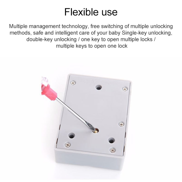 T3 ABS Magnetic Card Induction Lock Invisible Single Open Cabinet Door Lock (Black) by bashfashion