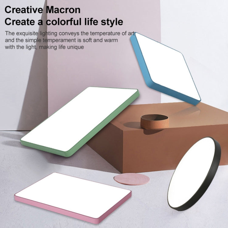 Macaron LED Round Ceiling Lamp, Stepless Dimming, Size:60cm(Pink) by bashfashion