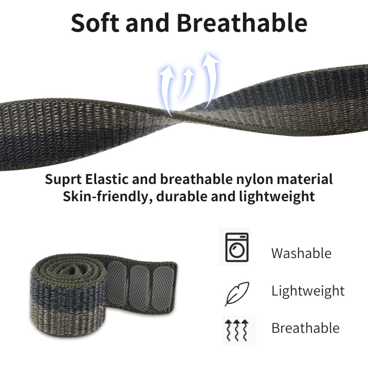 For Garmin Fenix 7 Hook And Loop Fastener Nylon Watch Band(Yellow Green) by bashfashion