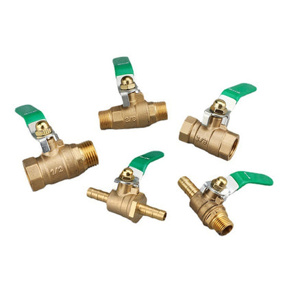 LAIZE Pneumatic Hose Connector Thickened Brass Ball Valve, Size:Inside and Outside 4 Point 1/2 inch by LAIZE