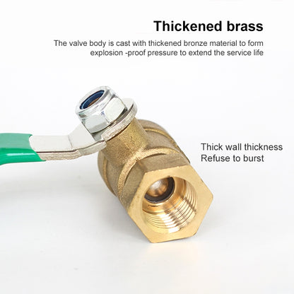 LAIZE Pneumatic Hose Connector Thickened Brass Ball Valve, Size:Inside and Outside 4 Point 1/2 inch by LAIZE