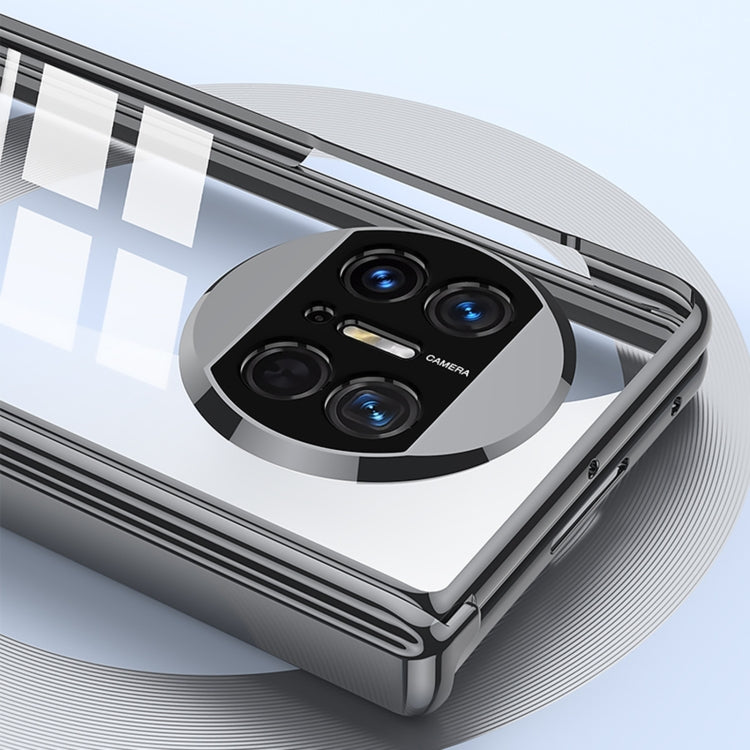 For Huawei Mate X3 GKK Integrated Hinge Folding Phone Case with Holder(Silver) by GKK