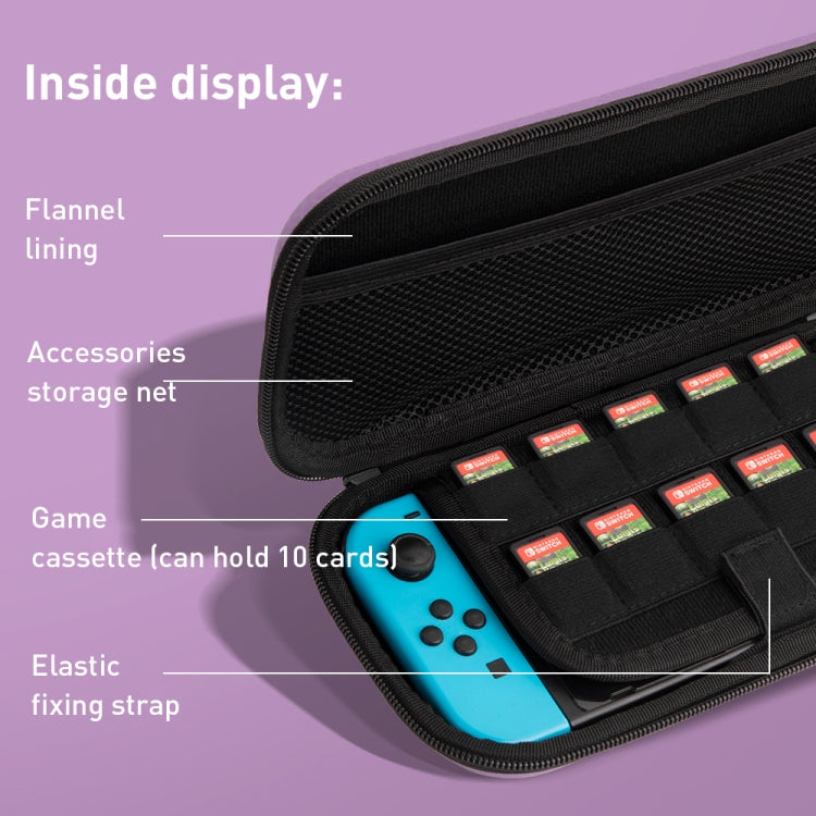 For Nintendo Switch Game Console Dragon Claw Pattern Storage Bag(Silver) by bashfashion