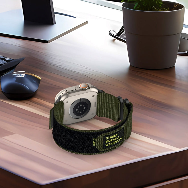 For Apple Watch Series 8 41mm Nylon Hook And Loop Fastener Watch Band(Blue) by bashfashion