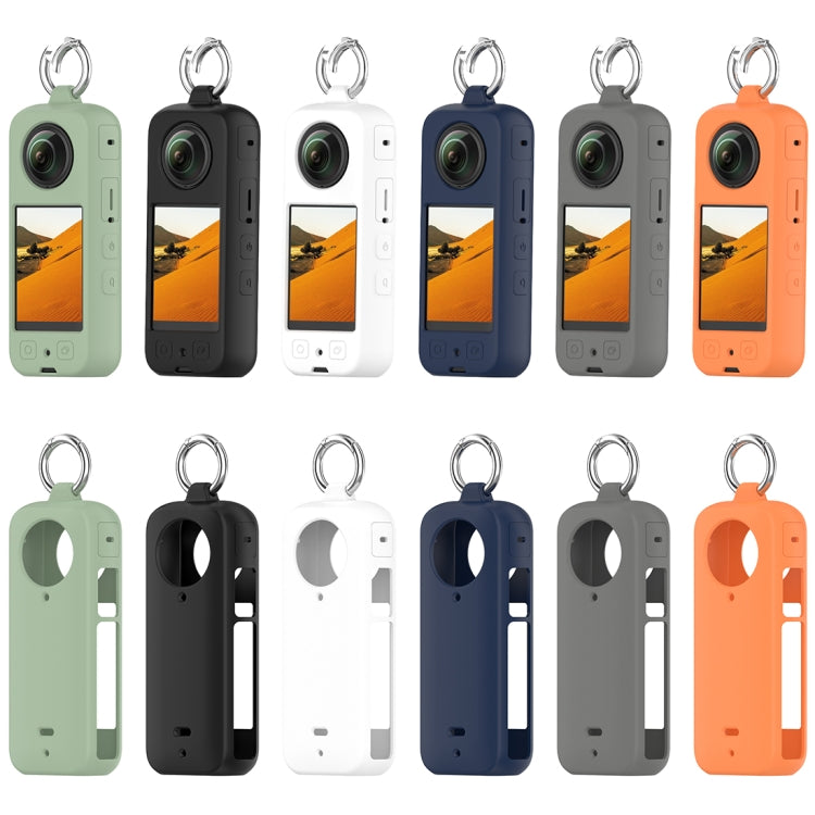 For Insta360 X3 Portable Silicone Protective Case(Black) by bashfashion