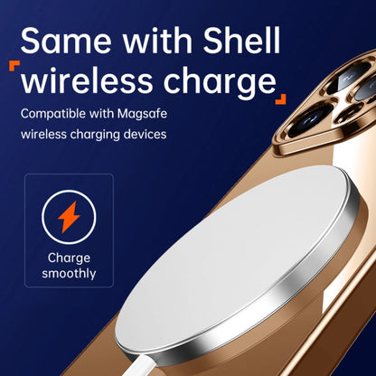 For iPhone 16 SULADA Shine Through Series Plating TPU Transparent Phone Case(Space Black) by SULADA