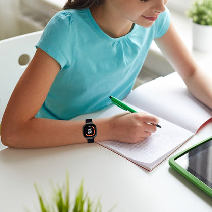 For Fitbit Ace LTE Nylon Loop Watch Band(Cyan Blue) by bashfashion