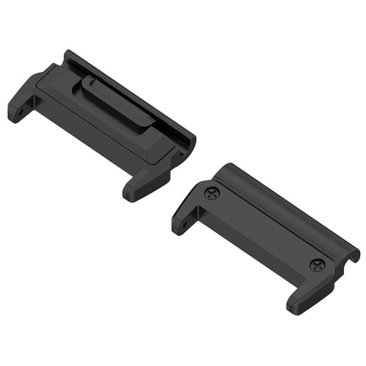 For Garmin 26mm 1 Pair Metal Head Adapter Watch Band Quick Release Connector(Black) by bashfashion