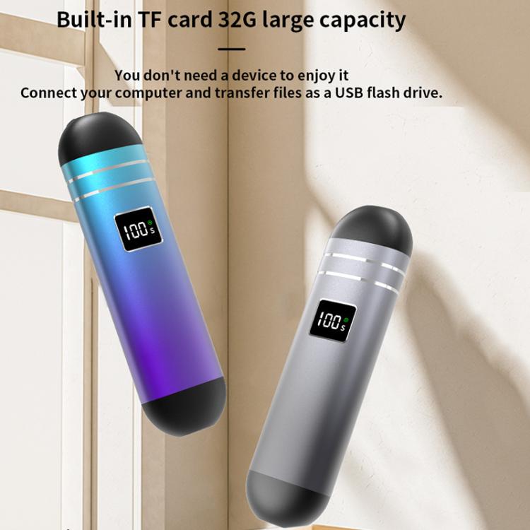 QY09 Bone Conduction Bluetooth 5.3 Sleep Speaker(Grey) by bashfashion