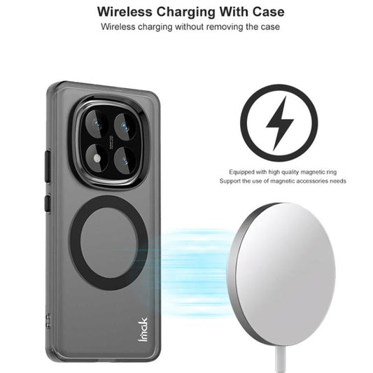 For Redmi Note 14 Pro+ 5G IMAK Chocolate Series TPU + PET MagSafe Phone Case(Black) by imak