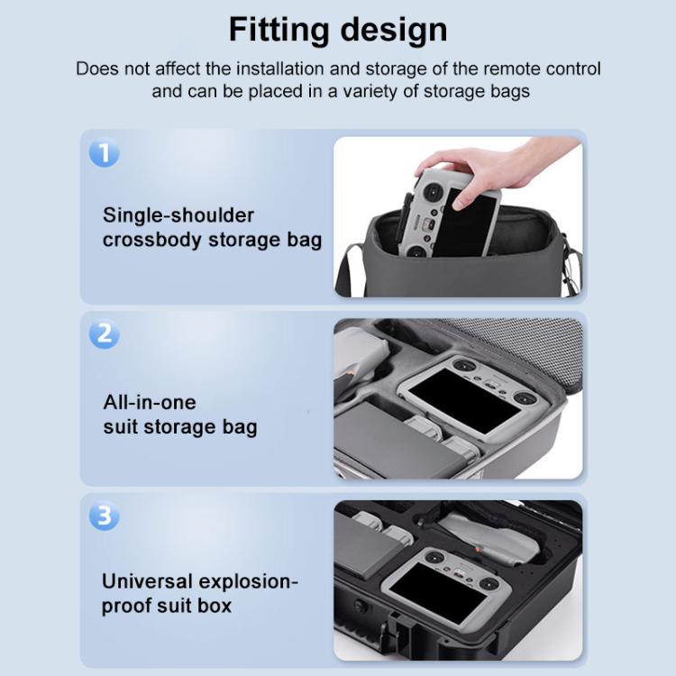 For DJI RC 2 BRDRC Remote Control Shockproof Anti-scratch Silicone Case(Grey) by BRDRC