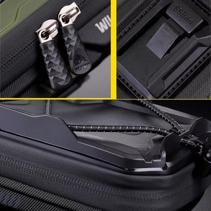 WILD MAN GX330 Mountain Bicycle Mobile Phone Holder EVA Hard Shell Handlebar Bag(Army Green) by WILD MAN