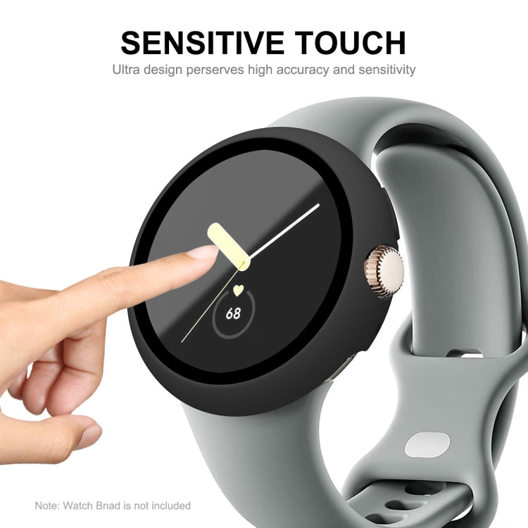 For Google Pixel Watch ENKAY Hat-Prince Full Coverage PC Frame + 9H Tempered Glass Case(Transparent) by bashfashion