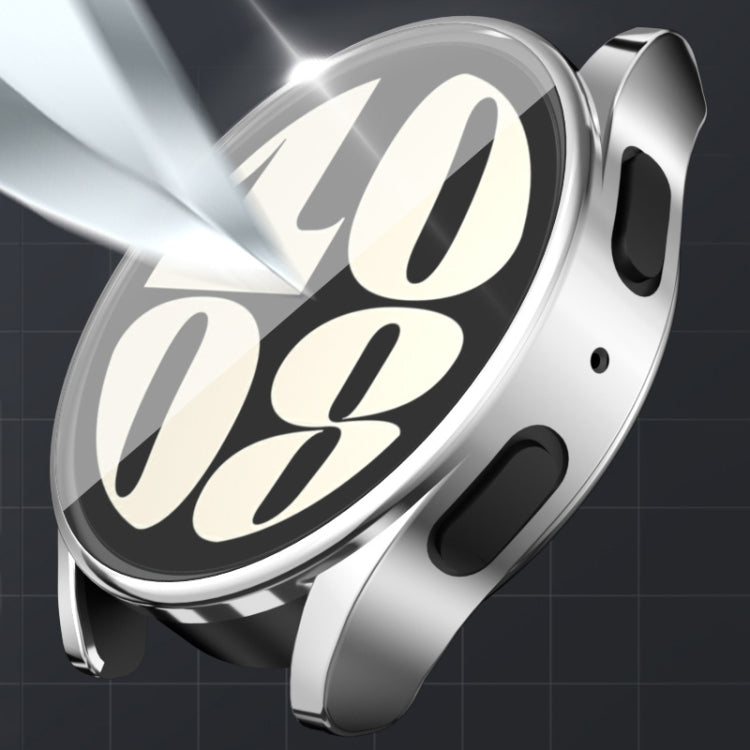 For Samsun Galaxy Watch 7 44mm Full Coverage TPU Electroplated Watch Protective Case(Grey) by bashfashion