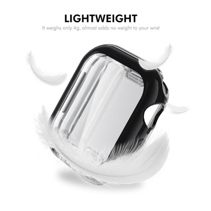 For Apple Watch Series 11 / 10 42mm ENKAY Hat-Prince Electroplated Soft TPU Case with Screen Film(Black) by ENKAY