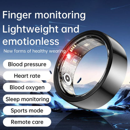 R1000 SIZE 7 Smart Ring, Support Heart Rate / Blood Oxygen / Sleep / Multiple Sports Modes(White) by bashfashion