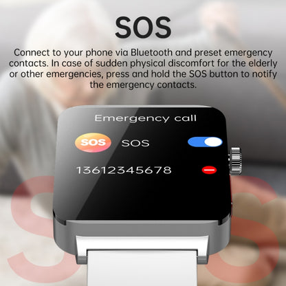 KS03 Pro 1.96 inch Color Screen Smart Watch, Support Bluetooth Call / Health Monitoring(Blue) by bashfashion