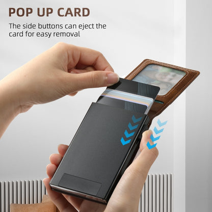 For Google Pixel 7 Pro Suteni H19 Oil Wax 2-in-1 MagSafe Removable Card Box Back Phone Case(Brown) by Suteni