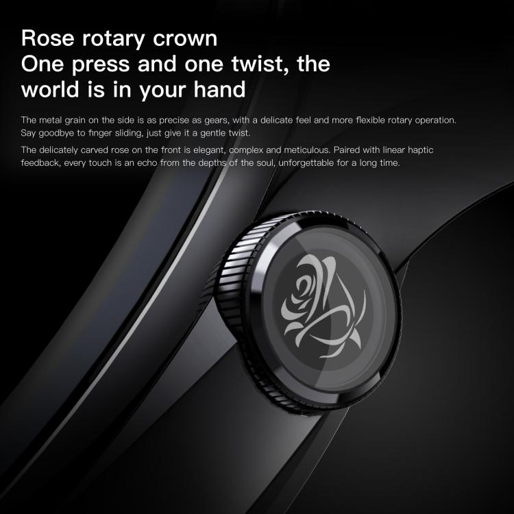 Sense 6 1.43 AMOLED Screen IP68 Waterproof Bluetooth Call Smartwatch Supports Health Monitoring(Wine Red) by bashfashion