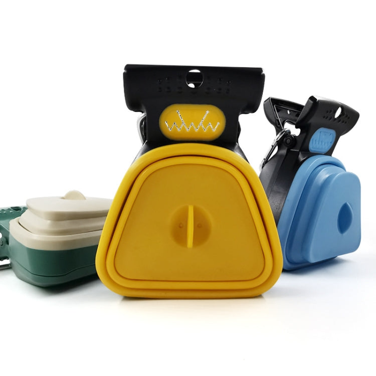 DT Portable Toilet Picker For Pets Outing Folding Clip Collector, Size: 18x14.5x5cm(Mustard) by bashfashion