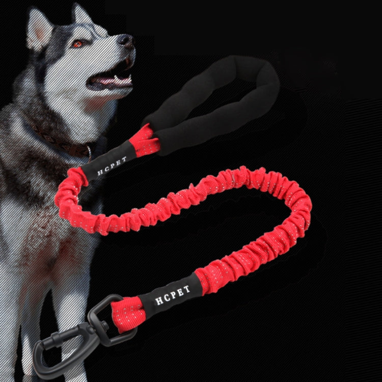 HCPET Dog Traction Rope Pet High-Elastic Explosion-Proof Elastic Rope, Length: 75cm(Black) by HCPET