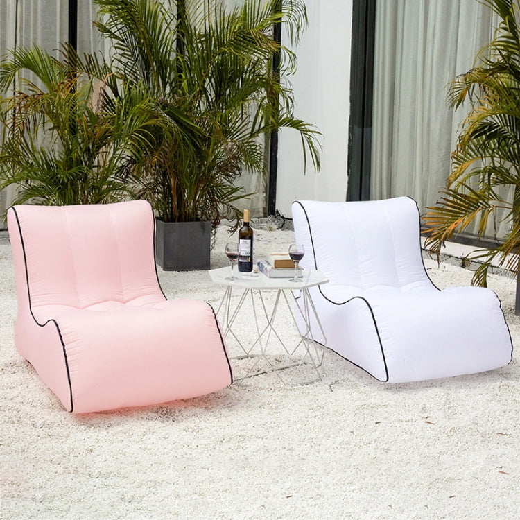 BB1803 Foldable Portable Inflatable Sofa Single Outdoor Inflatable Seat, Size: 100 x 80 x 70cm(Pink) by bashfashion