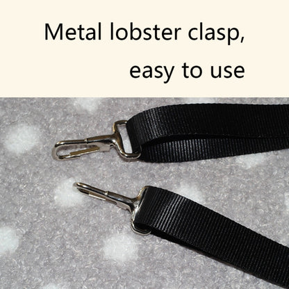 PE-160 Canvas Hanging Cat Cage Hammock Adjustable Length Swing Pet Nest, Size: L(Gray Square) by bashfashion