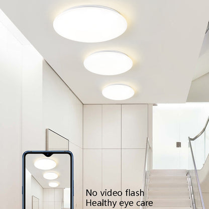 LED Sound Light Control Ceiling Lamp Round Corridor Intelligent Sensor Lamp, Power source: 24W 400mm(White) by bashfashion