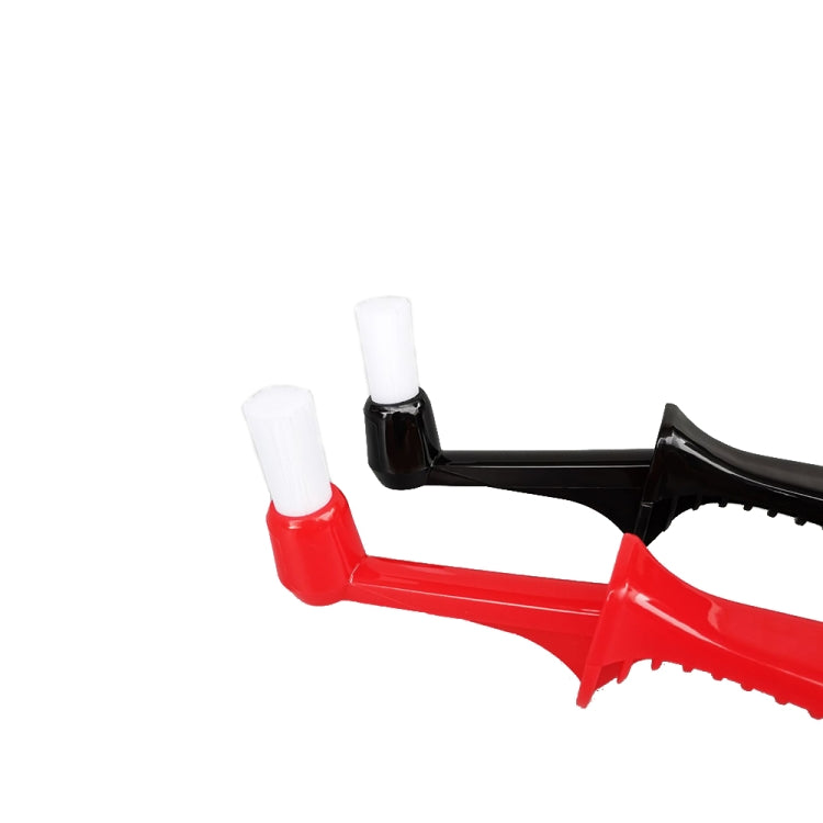 2 PCS KFS-05 Longitudinal Handle Coffee Machine Cleaning Brush(Black) by bashfashion